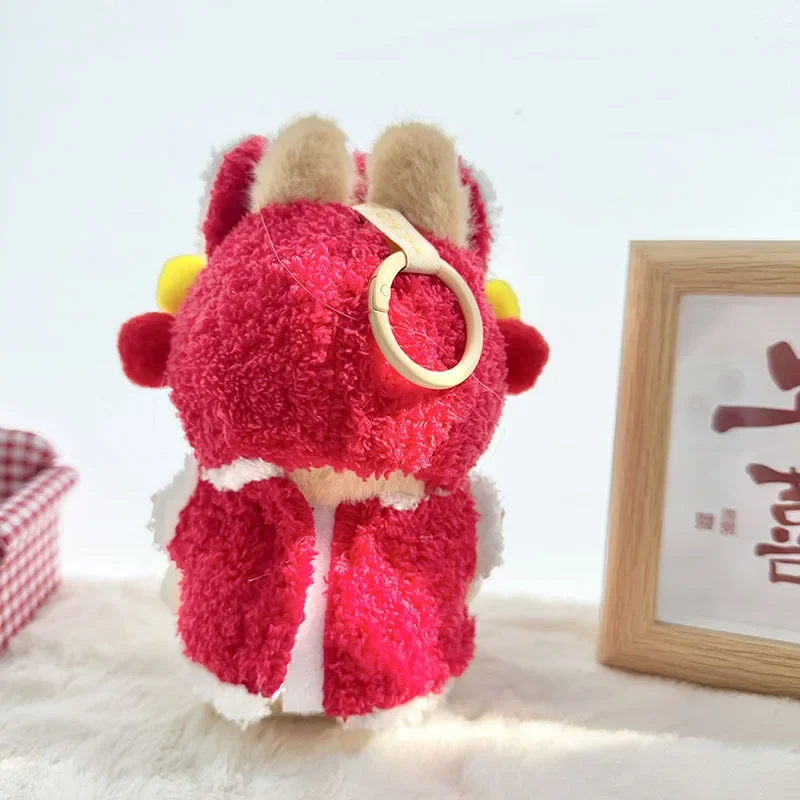 라부부 라이온 각성 시리즈 의상 레드 페스티벌 의상 레드 세트 탕복 인형 액세서리 장난감 새해 선물 17cm