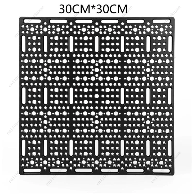 300×300×10mm Porous Aluminum Alloy CNC Mounting Base Plate, Universal Panel for Tripods & Industrial Equipment