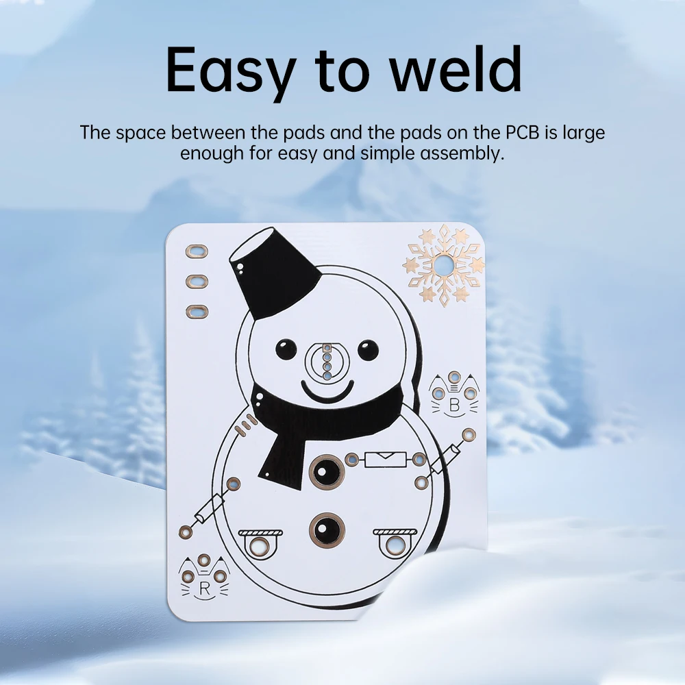 Robot Butterfly Snowman LED Electronic Beginner Learning Welding Fun DIY Kit LED Light Emitting Tube Module