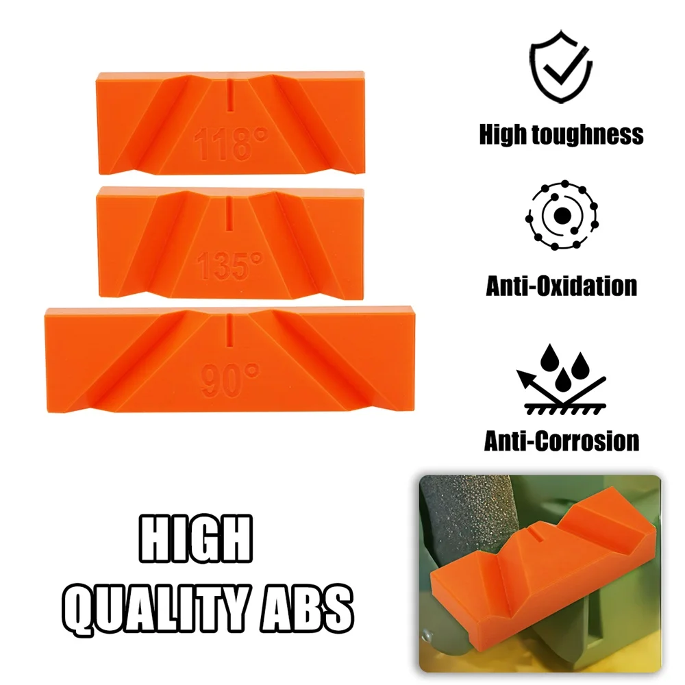 3PCS Drill Bit Sharpening Jig 90° 118° 135° Grinder Polisher For Drill Grinding Tool Angle Meter Attachment Auxiliary Tool