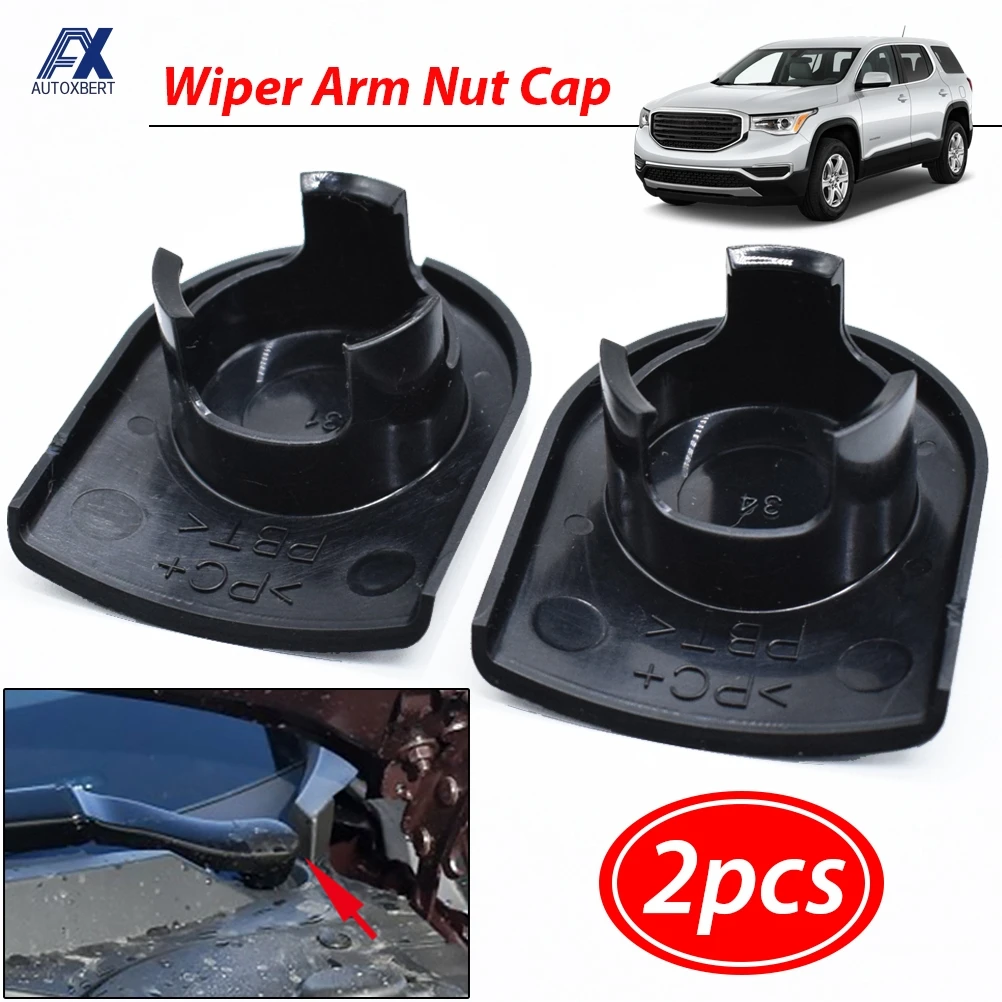 2pcs Windschutz Wischer Arm Kopf Mutter Kappen Bolt Cover Protector Für Chevrolet Corvette 05-19 GMC Pontiac Grand prix OE #22793593