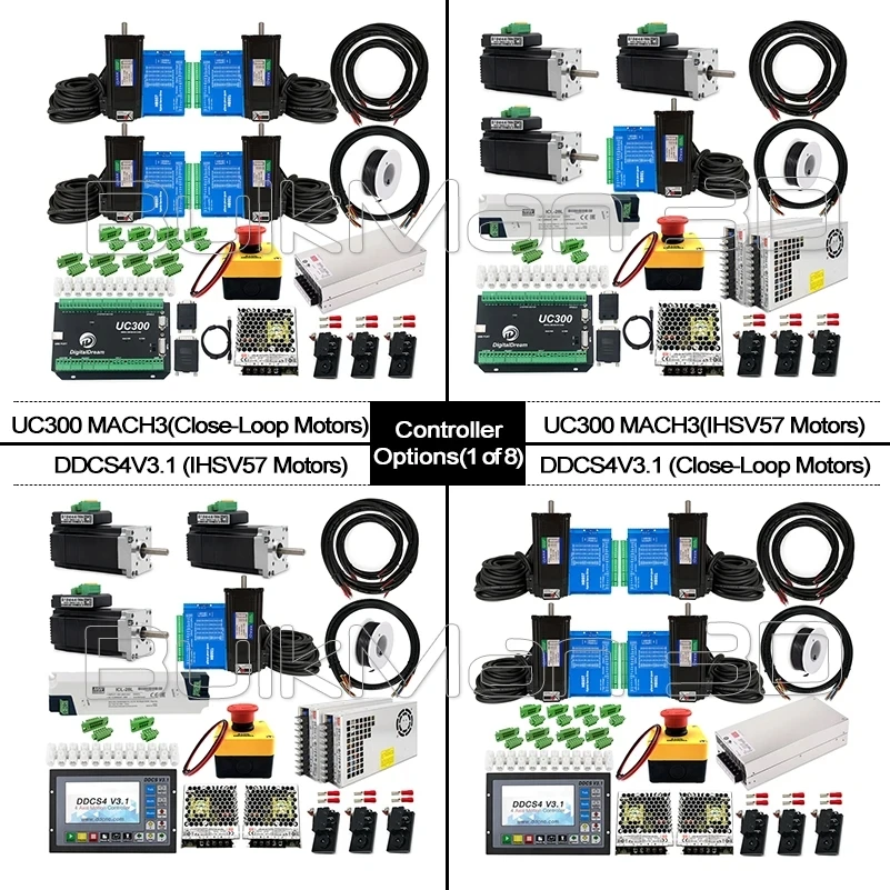 木工および木工用の完全な機械,ボールねじ付きULTIMATE-CNC完全キット,アップグレードされた彫刻機,3Dシルバー,1000x1500mm, 20% オフ