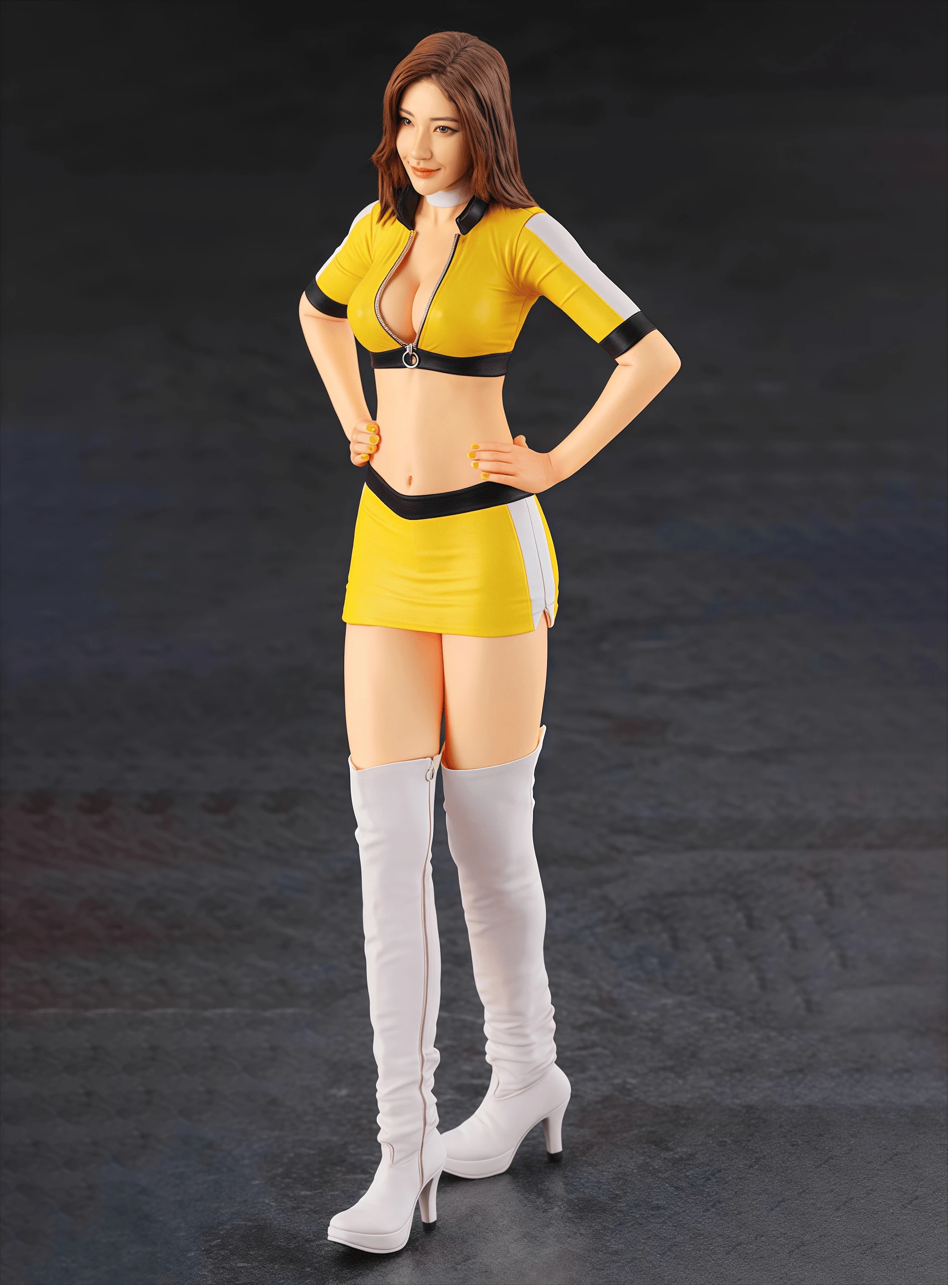 Precision 1/35 Resin Model Assembly GK Racing Girl Needs To Be Assembled Without Painting