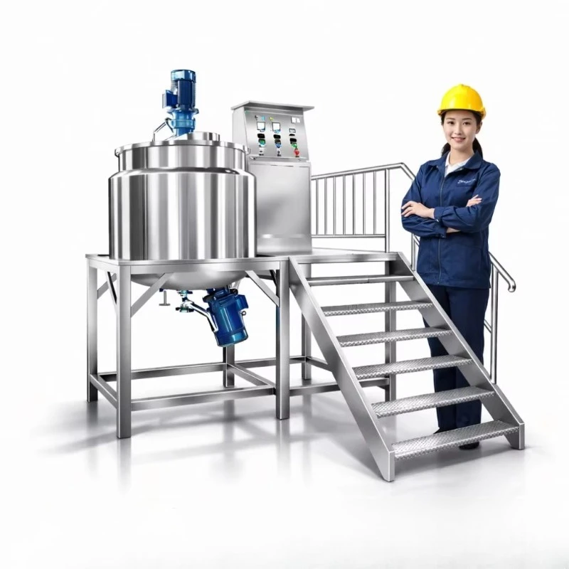 Ace Full Production Line for Cream Lotion Ointment Cosmetics Mixing Equipment Machine