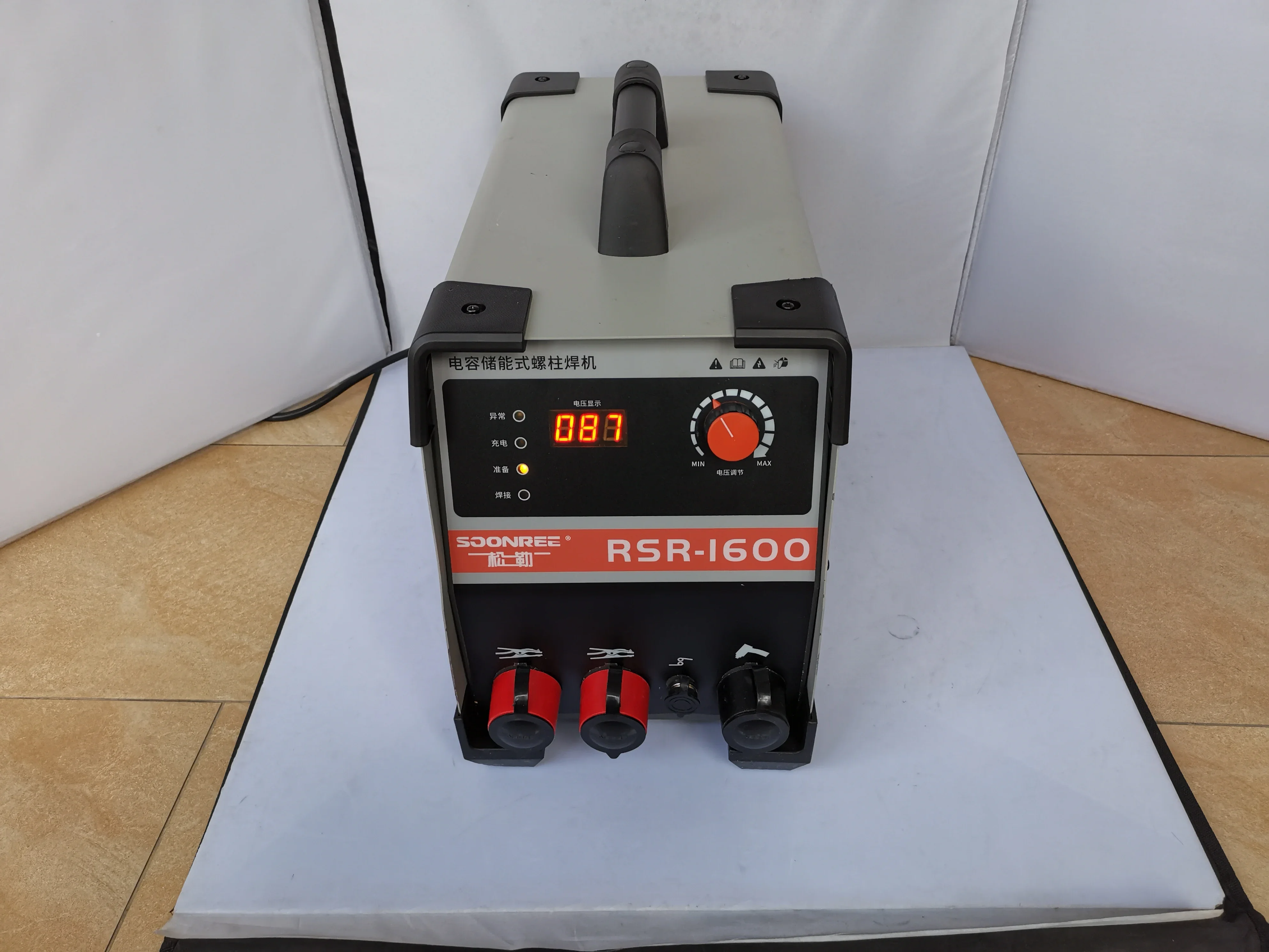 RSR-1600 capacitor discharge stud Welding machine, for welding bolt plate insulation nail screw , Spot welding machine