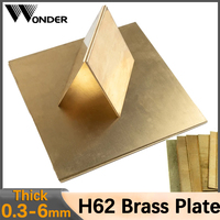 Brass Sheet Thickness 0.3 0.5 0.6 0.8 1 1.2 1.5 2 2.5 3 4 5 6mm Brass plate customized