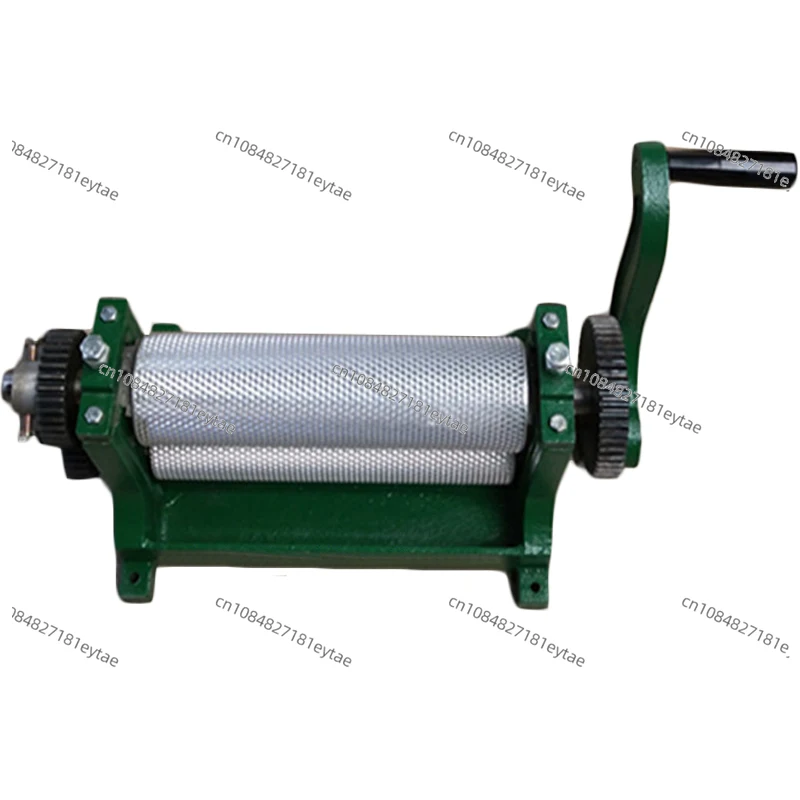 Aluminum Alloy Manual Honeycomb Embossing Machine, Beeswax Foundation Sheet Press Roller Tool for Beekeeping