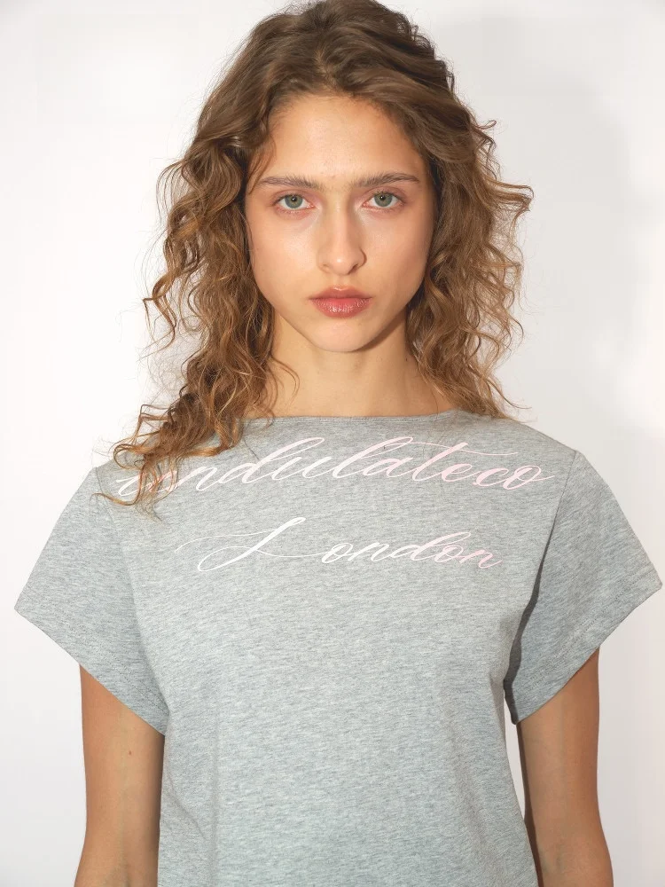 

Женская хлопковая футболка UndulateCo в винтажном стиле с принтом, свободного кроя, с открытым воротником, повседневная летняя, влагоотводящая