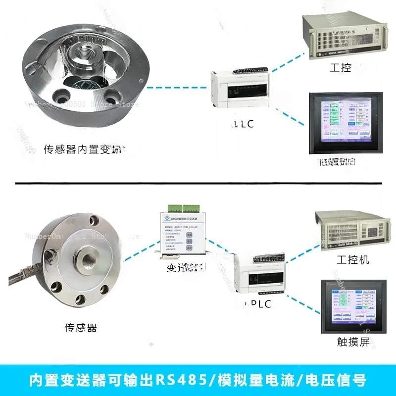 Load Cell Transmitter Signal Conditioner Analog to RS485 Converter 4-20mA Output Modbus RTU