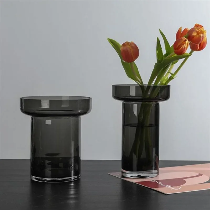

Glass Vase Europe Light Luxury Style Nordic Table Flowers Simple Flower Ornaments цветы для декора Home Decor ваза стекло