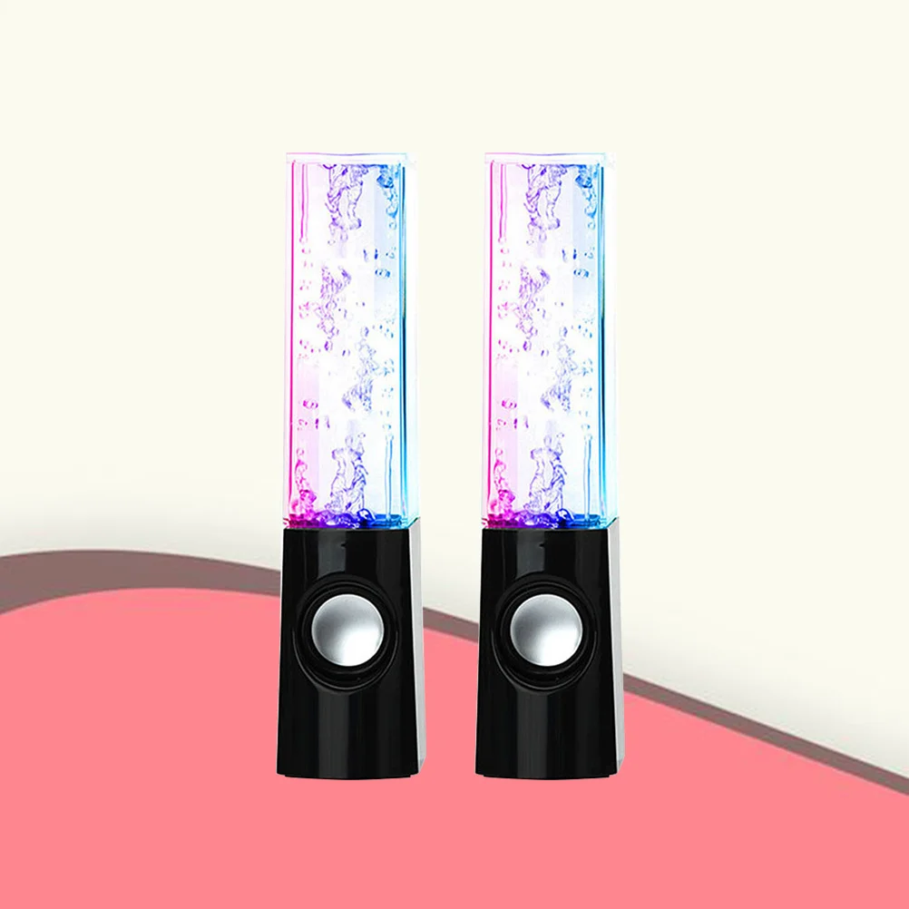 

Speakers 2 X 3W Hd Sound Led Music Fountain For Phone Pc Laptop Party Outdoor Use Fountain Speaker Computer