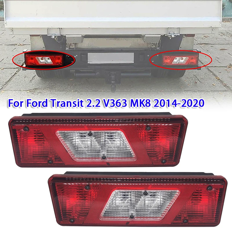 1pc Car Rear Bumper Tail Brake Light for Ford Transit 2.2 V363 MK8 2014-2020