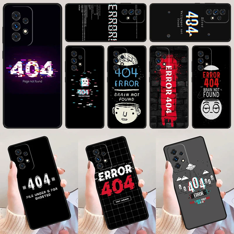 Error 404 not found For Samsung Galaxy A52 A72 A73 A20e A21S A50 A70 A11 A12 A42 A31 A40 A51 A71 A32 A80 A91 Phone Case