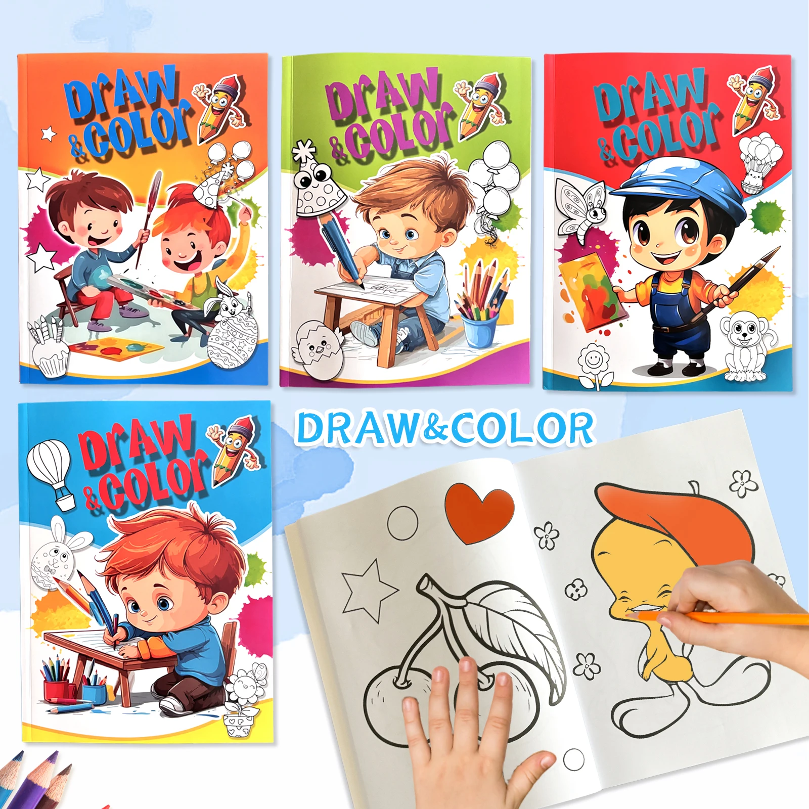 

DIY Baby Painting Coloring Book Simple Picture Books And Educational Tools For Kindergarten And Children's Graffiti Gifts