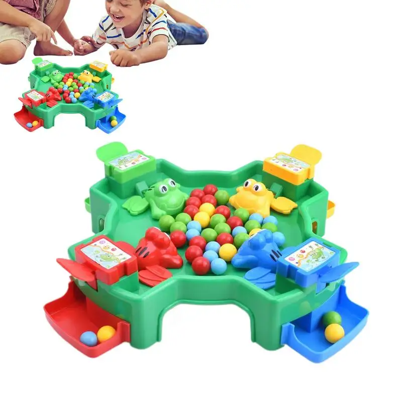 Frog Board Game Desktop Hungry Frog Games Preschool Tabletop Toy Intense Quick Reflexes Game Fine Motor Training Toy For Boys