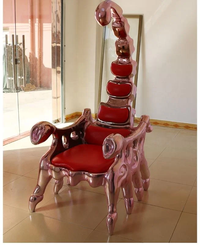 Electroplated Fiberglass Scorpion Chair: