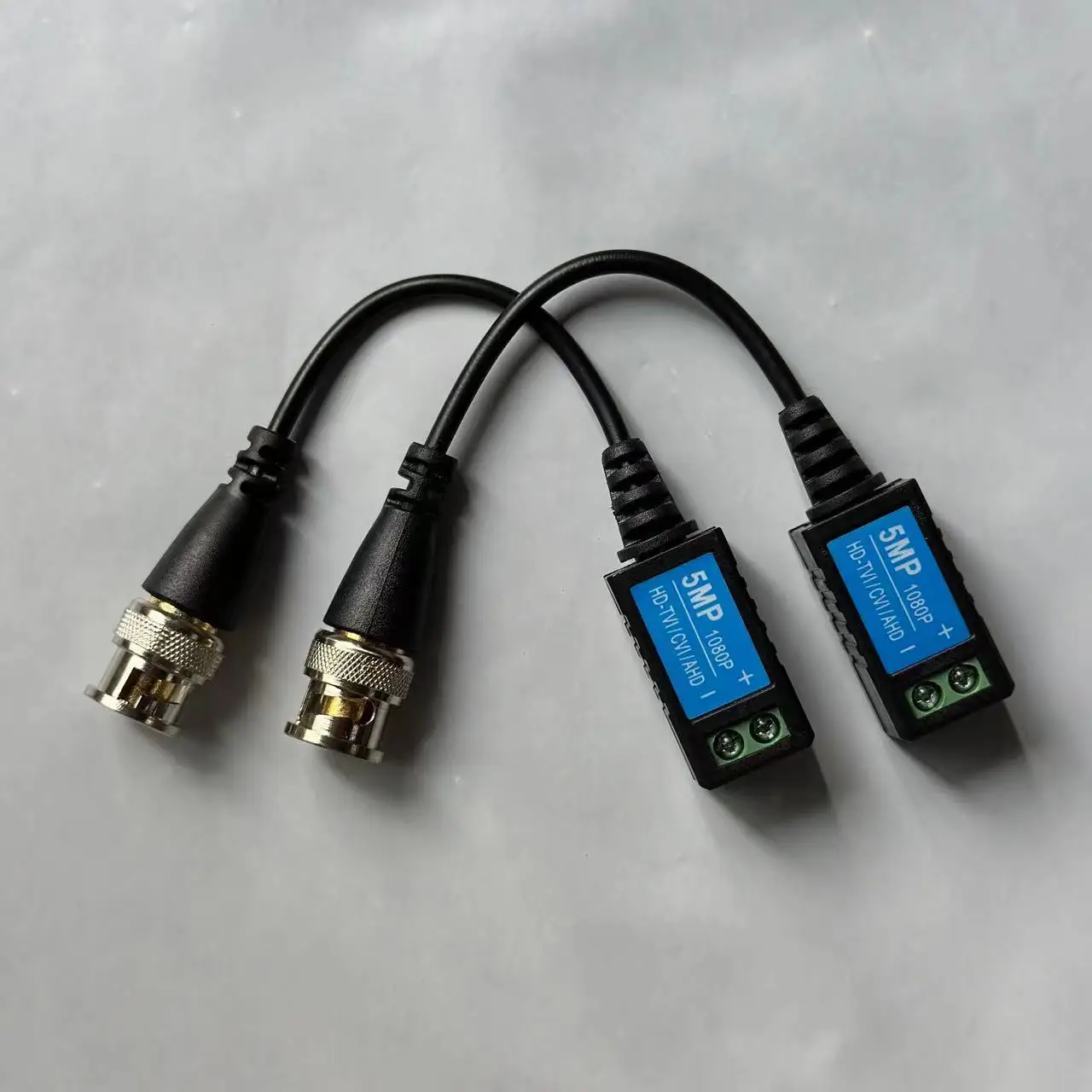 CCTV Accessories Passive HD 5MP BNC Video Balun Passive Twisted Pair Transmitter Surveillance Camera Connector