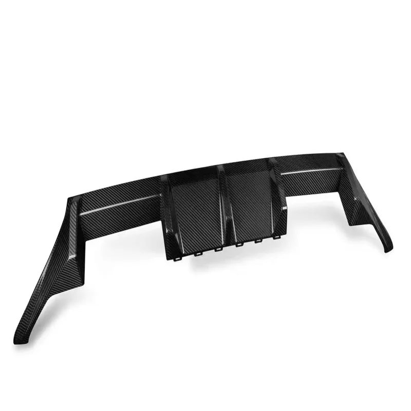 High Quality Dry Carbon Fiber Rear Bumper Lip Spoiler Car Mod Parts