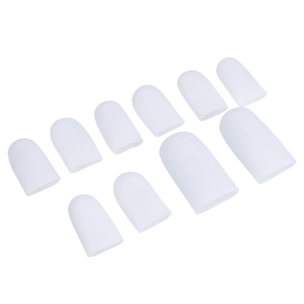 

20pcs Toe Cover Silicone Sleeve for Bunions Blisters Stubbed Toe Crossing Toes Pain Relief Foot Care