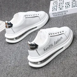 Brand men's shoes, autumn breathable white shoes, air-cushion casual sneakers, versatile couple sports and casual tennis shoes