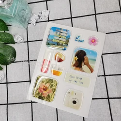 custom 3D phone case dome epoxy sticker personalized resin ipad label popular decorative crystal gel logo glass cute DlY shapes
