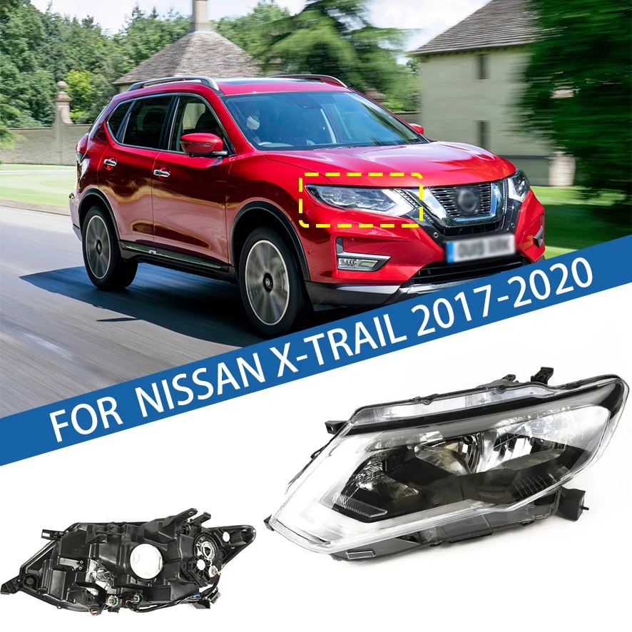 

For Nissan X-trail 2017 2018 2019 2020 Car Front Light Headlights Front Bumper HeadLamp Driving Headlight Turn Signal Light