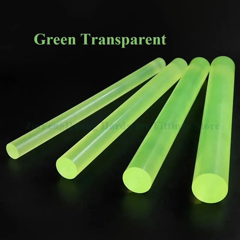 Colored Solid PU Rod Polyurethane Elastic Sticks Beef Tendon Plastic Bar OD 20-65mm 500mm Long