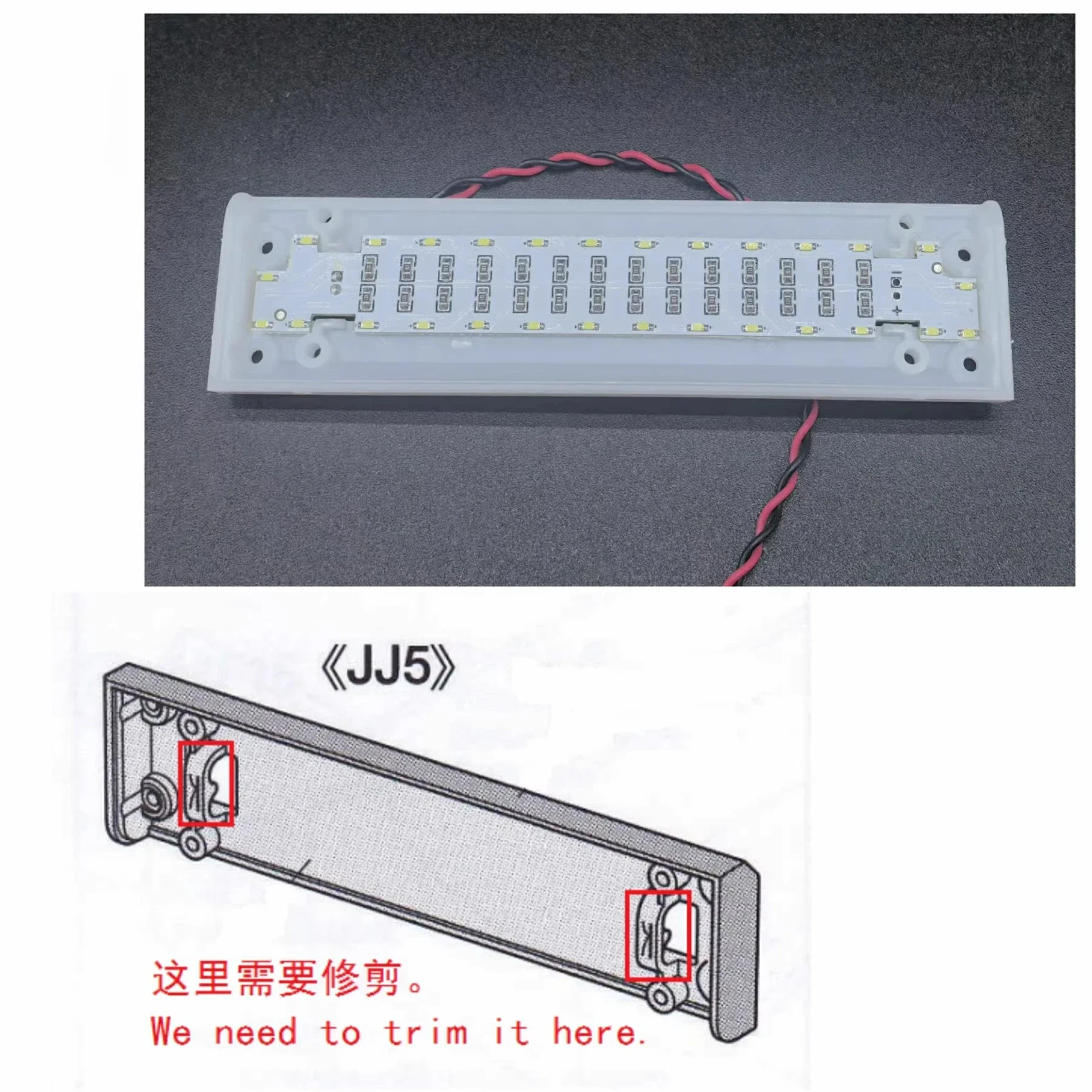 LED-Werbelichtkasten, Leiterplatte, Lichtzubehör für 1/14 Tamiya RC Truck Trailer Kipper Scania 770S 4X2 56379 Autoteil