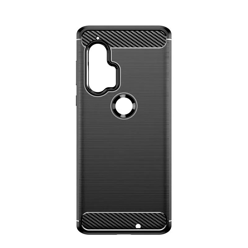 For Motorola Moto Edge Plus 2021Soft Wire Drawing Carbon Fibre Silicone Case Shell Cover New Simple Fashion Shockproof Anti-Fall