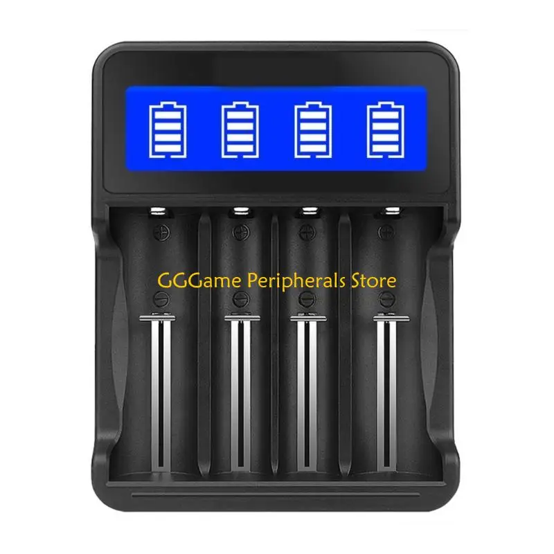 U55B USB 4 Slots LED Battery for 18650 26650 16340 14500 10440 18500 NiMh/NiCd AA/AAA Rechargeable Batteries