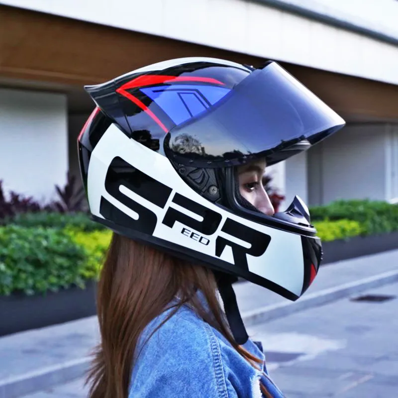 

Helmet Scooter Trolley Full Helmet Autumn and Winter Anti-fog Gray Hard Hat Electric Vehicle Men and Women Large Tail
