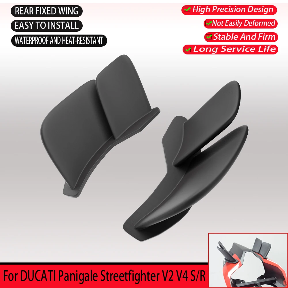 

Motorcycle Aerodynamic Rear Hump Fixed Wing Accessory Suitable For DUCATI Panigale Streetfighter V2 V4 S/R 2018-2024