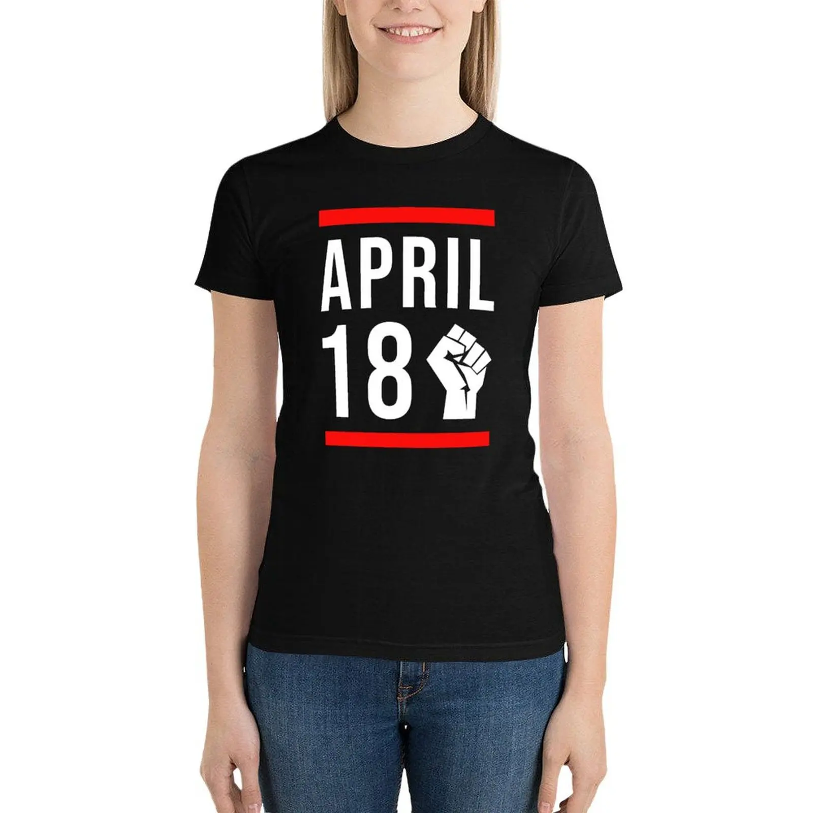 

Jim Jefferies April 18th T-Shirt plus size tops anime clothes workout shirts for Women