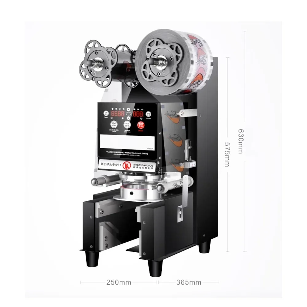 Automatic Cup Sealer Bubble Tea Machine Cup Sealing Machine 88/89/90/95 PP/PE/Paper Automatic Bubble Sealing Machine