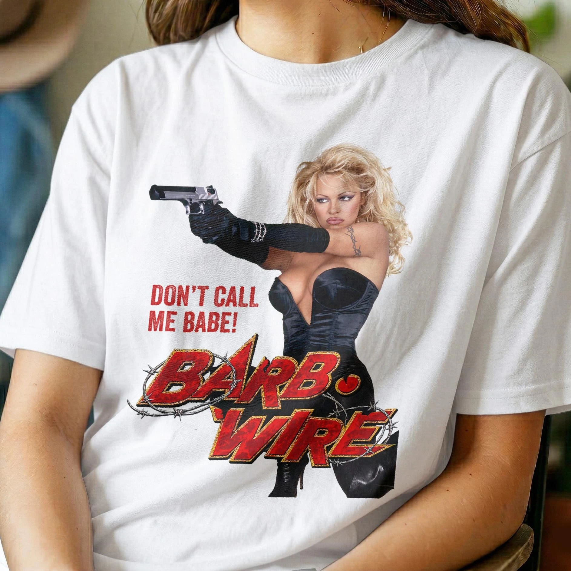 Wire Mesh T-shirt | Don't Call Me Baby Retro Movie Unisex T-shirt Casual Street Fashion Women's T-shirt