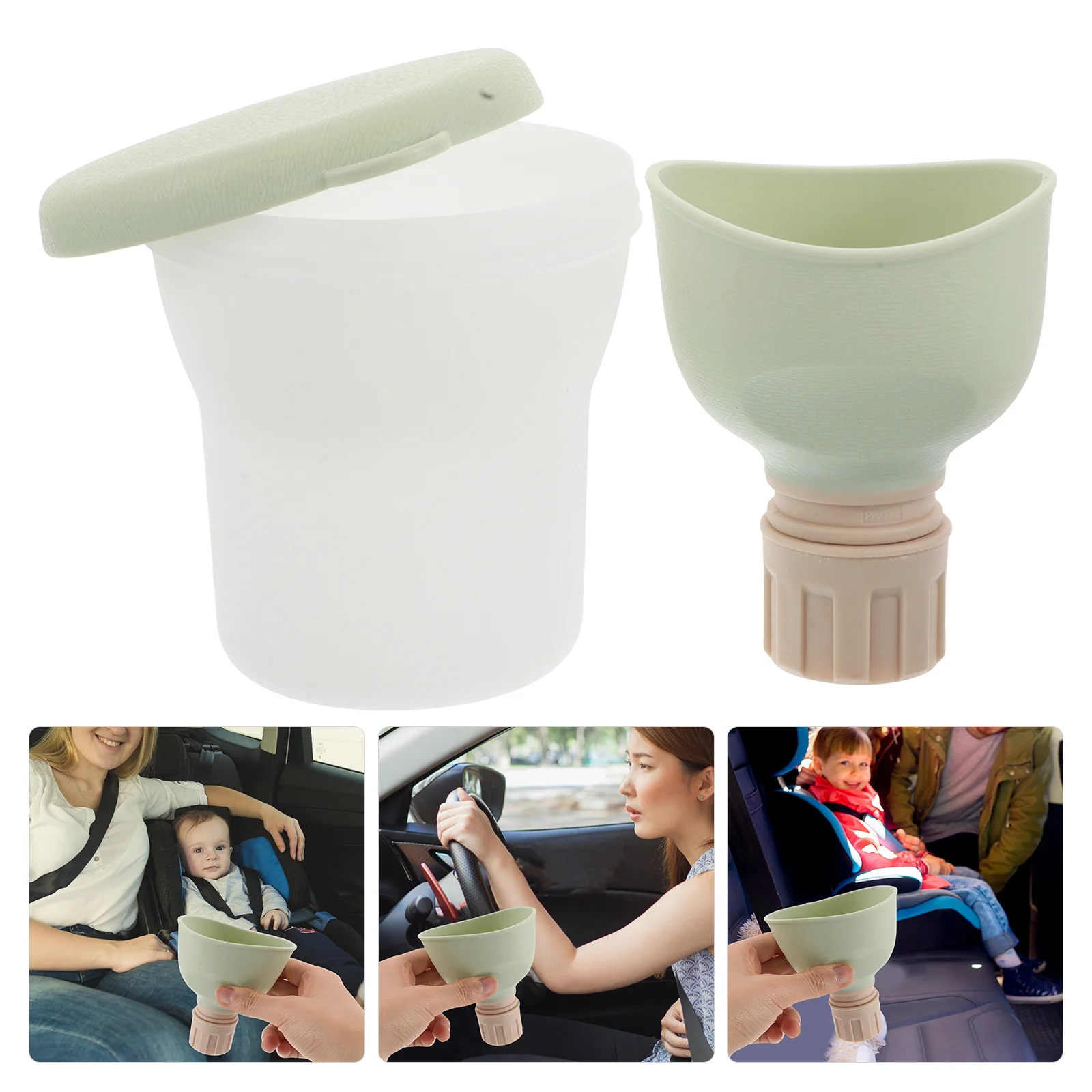 1 مجموعة المحمولة مبولة مانعة للتسرب مبولة الطوارئ للجنسين السفر حاوية البول قابلة لإعادة الاستخدام تبول وعاء الاطفال في الهواء الطلق المسنين استخدام السيارات #1