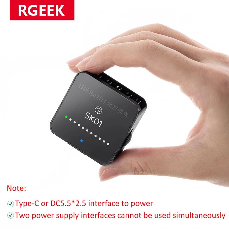 

RGEEK 4Pin PWM 6 Ports Fan Hub Governor Speed Controller Water Cooling Pump speeder High Power, TYPE-C / DC Power Input