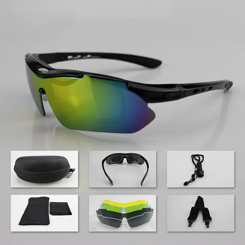 Harley Motorcycle Riding Glasses, Running Sports Sunglasses, Pode Ser Equipado com Pára-brisas Miopia, Equitação ao ar livre