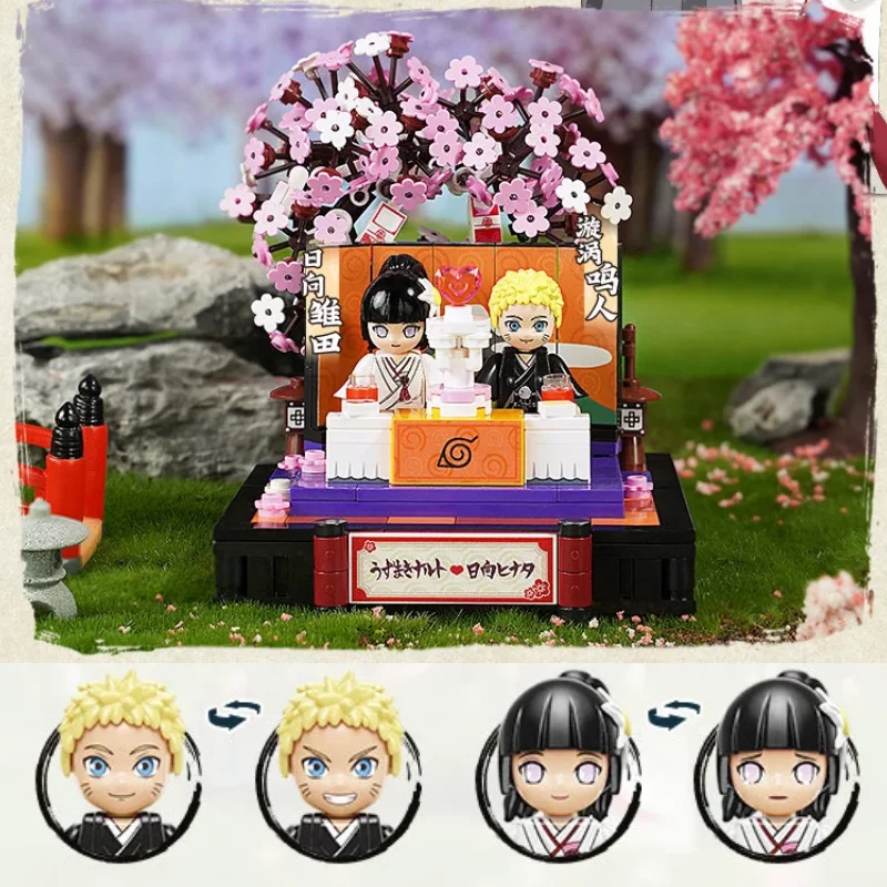 Excellent NARUTO Blocks Naruto And Hinata Wedding Uchiha Brothers Fight Sakura Office Deidara VS Gaara Anime Gifts Perfect Gift