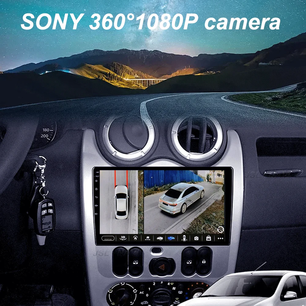 Android 16 Car Radio For Renault Logan 1 Sandero 2009 - 2015 For Dacia Duster 2010 - 2017  Multimedia Video Player Navigation s view 6