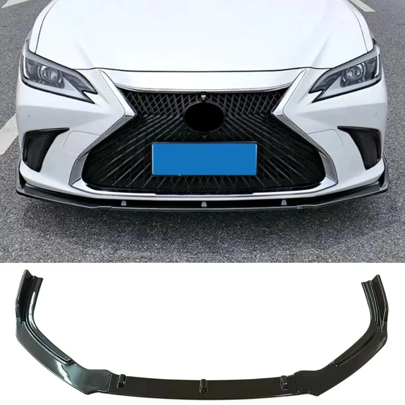 Front bumper lip 2018-2022 Car accessories car body kits front spoiler black front bumper lip for Lexus  ES260 ES300h ES200