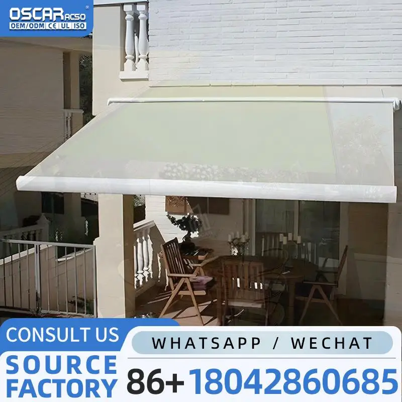 

Factory Direct High Quality Retractable & Customized Awning for Patio Garden Balcony Remote Control Electric Shade Cover for USA