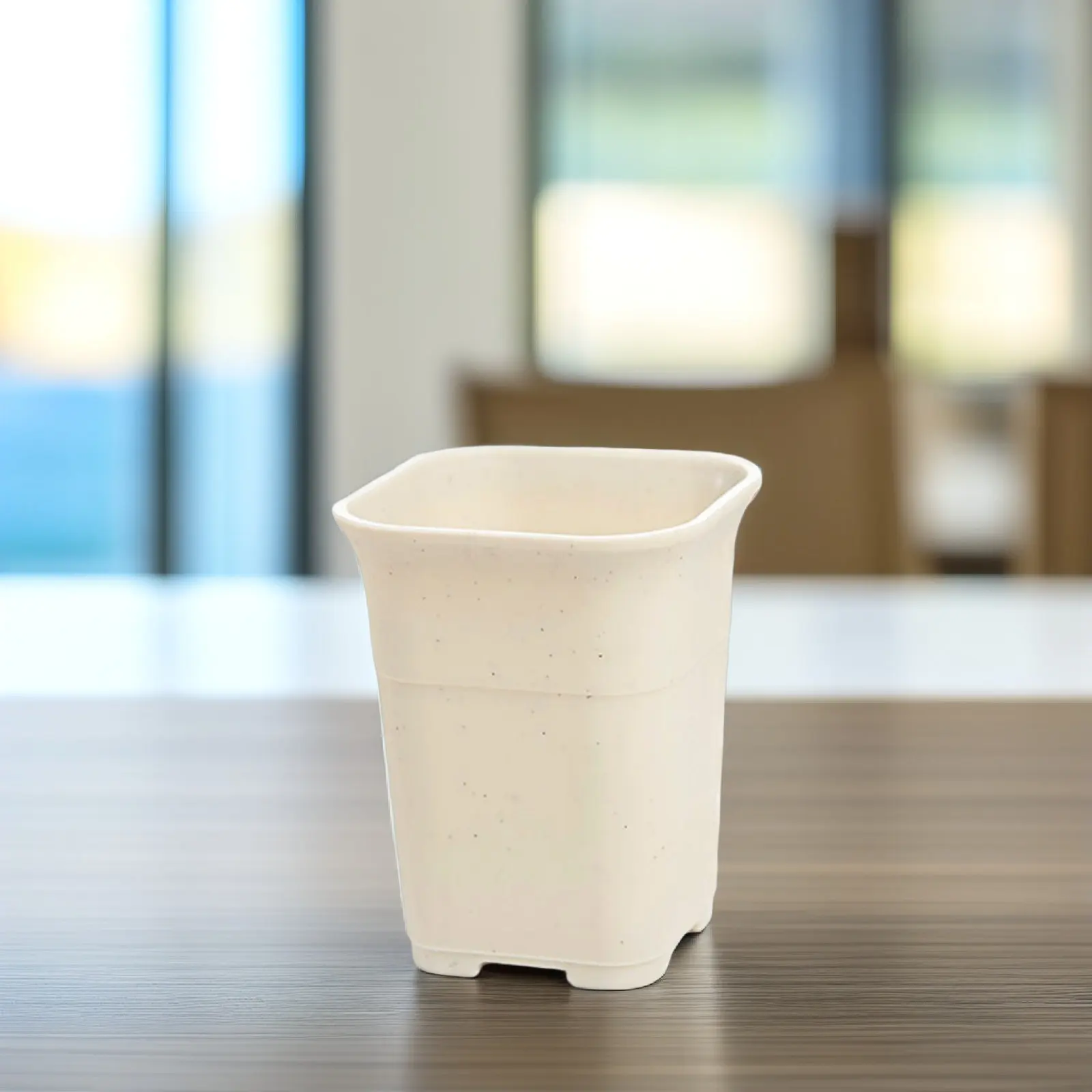 10Pcs Frosted Plastic Flowerpots Thickened Square Planters Promote Root Growth Balcony Succulent Basin Nursery Pot for Cactus