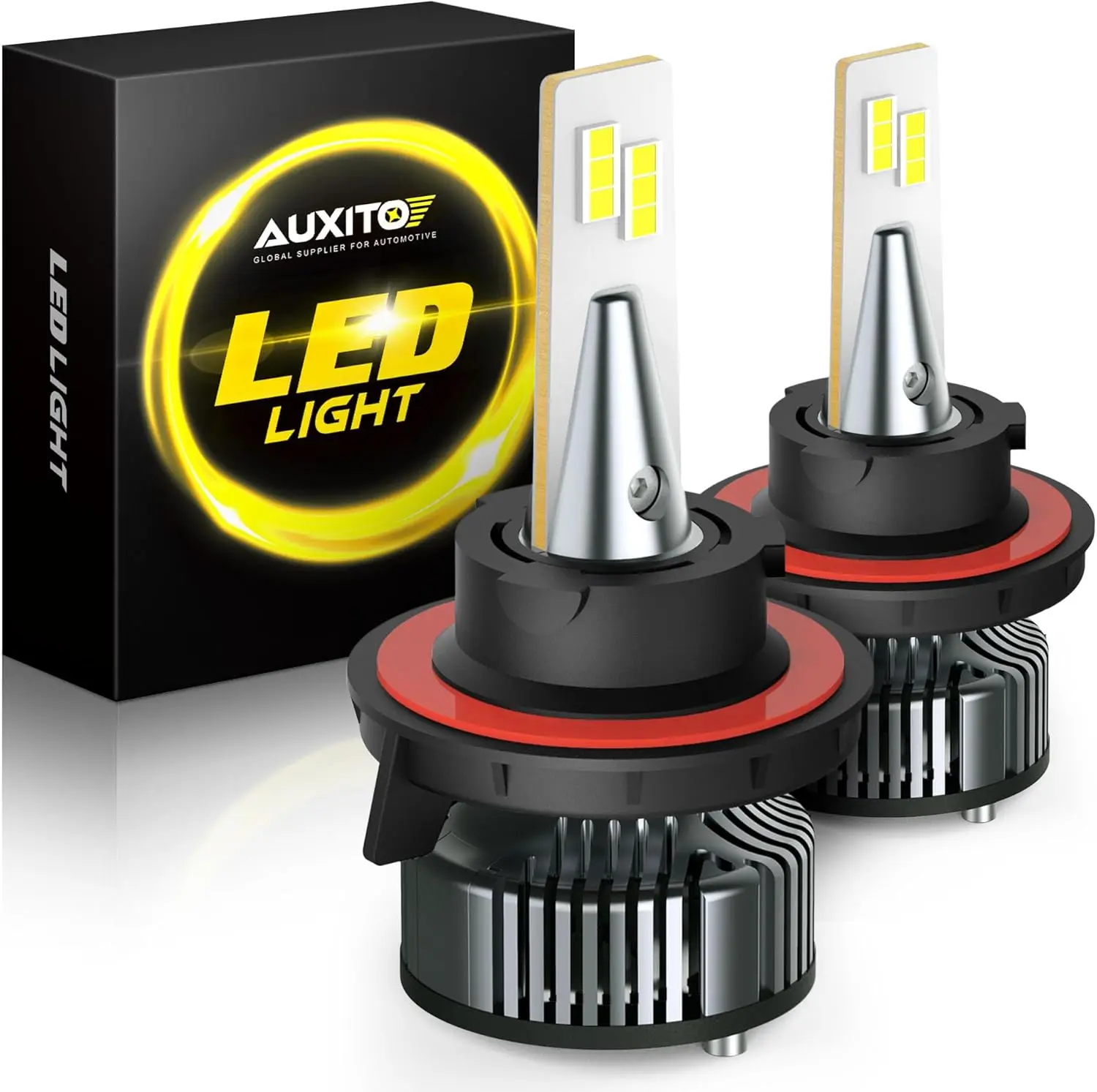 

H13 9008 LED Bulbs, 900% Brightness, Canbus Ready, Adjustable Beam, Silent Fan, Easy Install, Pack of 2