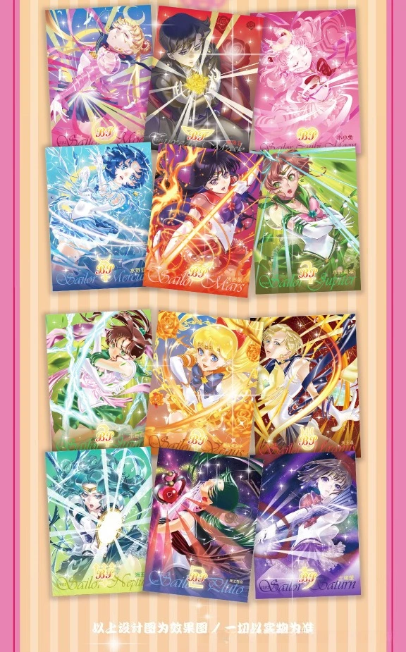 Sailor Moon Sammelkarten Booster Box - Tsukino Usagi Anime-Sammelkartenspiel Mondgöttin-Serie Seltene Holografische Karten für Kinder – Detail 11