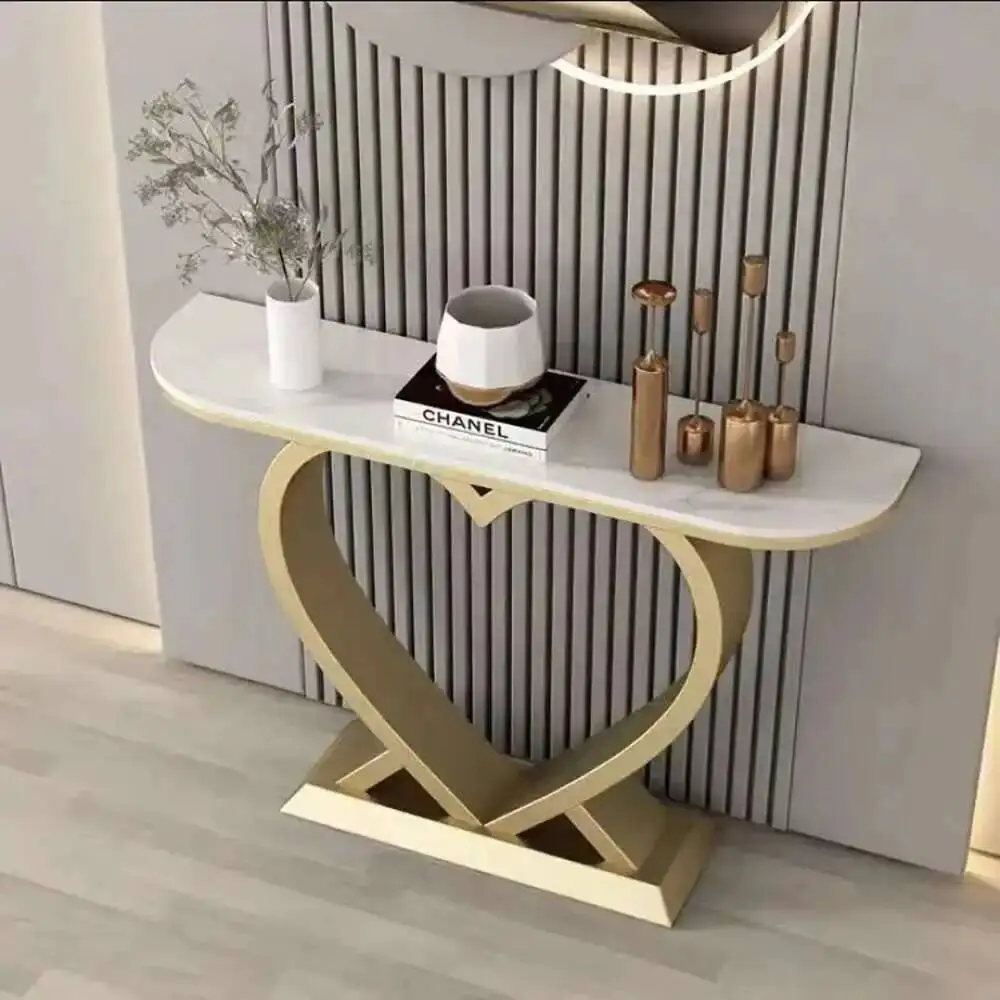 Entree Console Table Marble Nordic Design Glamour Esthetische Console Table Beauty Minimalistisch Tisch Wohnzimer Home Furniture
