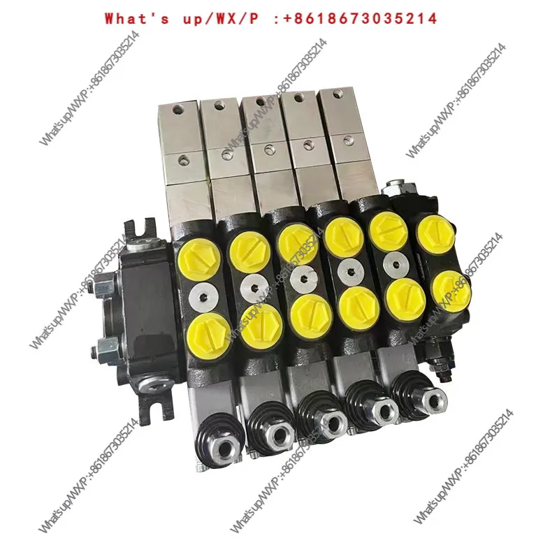 DCV60/DCV100 Hand Air Double Control Hydraulic Multi-way Valve Obstacle Cleaning Sanitation Garbage Compression Vehicle Project