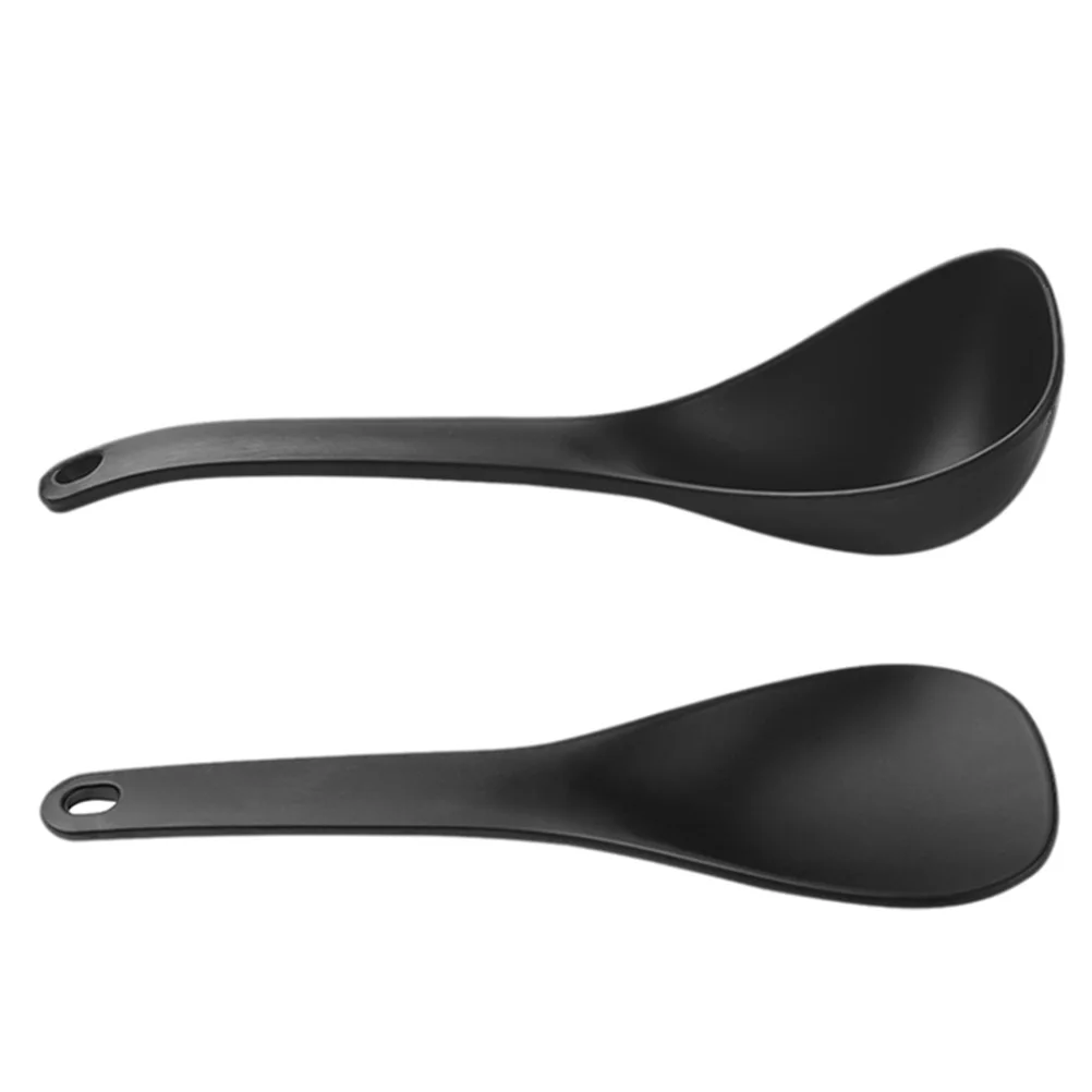 

2pcs Soup Rice Paddle Set Large Size Easy Clean Soup Spoon Non Stick Home Kitchen Plastic Cookware