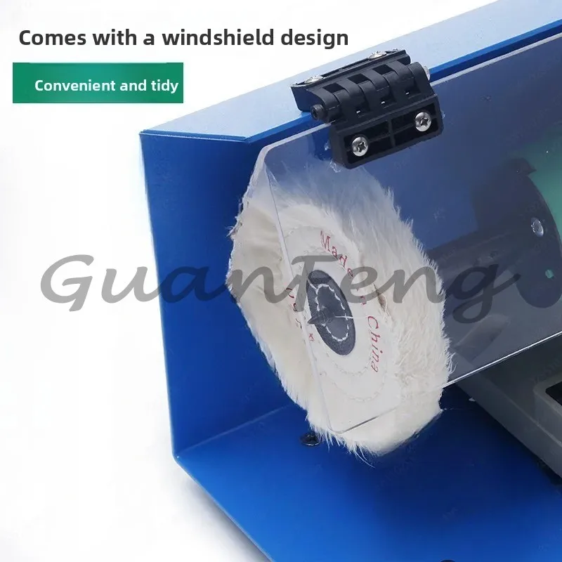 Adjustable speed double head electric grinder windshield cloth wheel polishing machine