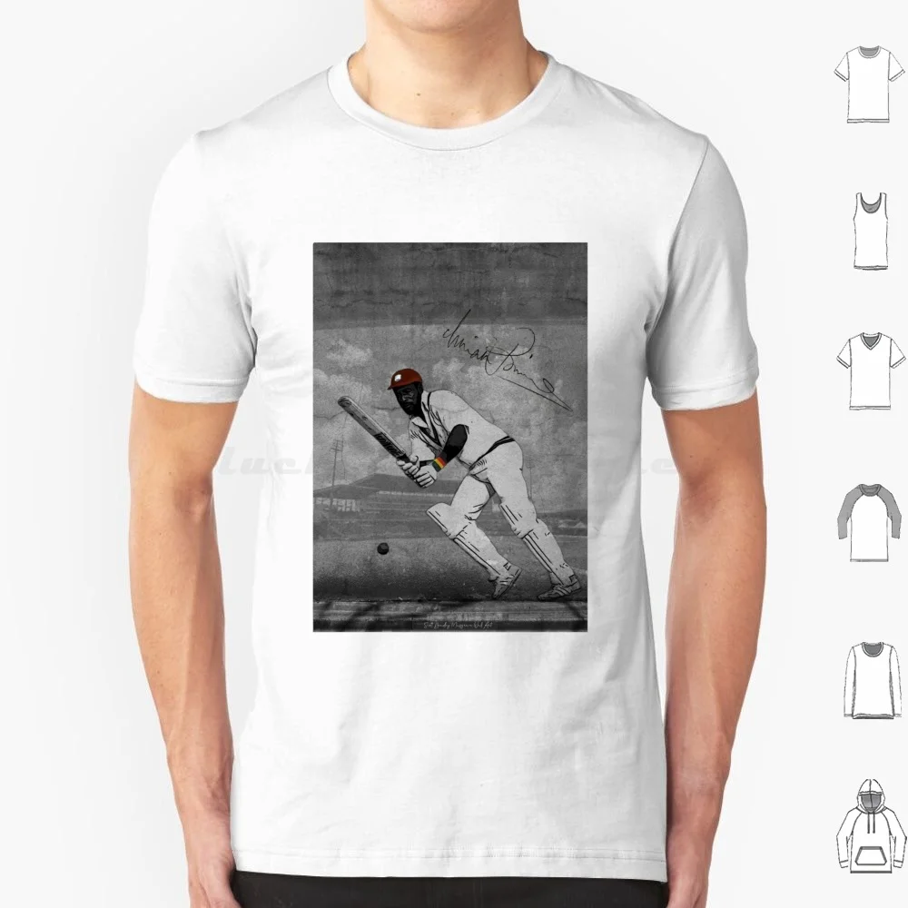Viv Richards-Legends Of Cricket T Shirt Big Size 100% Cotton Viv Richards Viv Richards Cricket Viv Richards West Indies Cricket